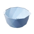 thumbnail image 1 of 1PC Drain Basket Basket Double-Layer Household Washing And Vegetables Hollow Storage Blue, 1 of 1
