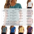 thumbnail image 4 of Dpjklzsn Women's Pintuck Short Sleeve Blouse, Half Button Crewneck Shirt with Pleated Front for Casual Summer Wear, 4 of 10
