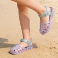 thumbnail image 5 of DuoJiaJ Girls Fashion Jelly Sandals Breathable Open Toe Beach Shoes Soft Sole Casual Summer Footwear For Toddlers And Kids Girls School Sandals Size 9.5, 5 of 5