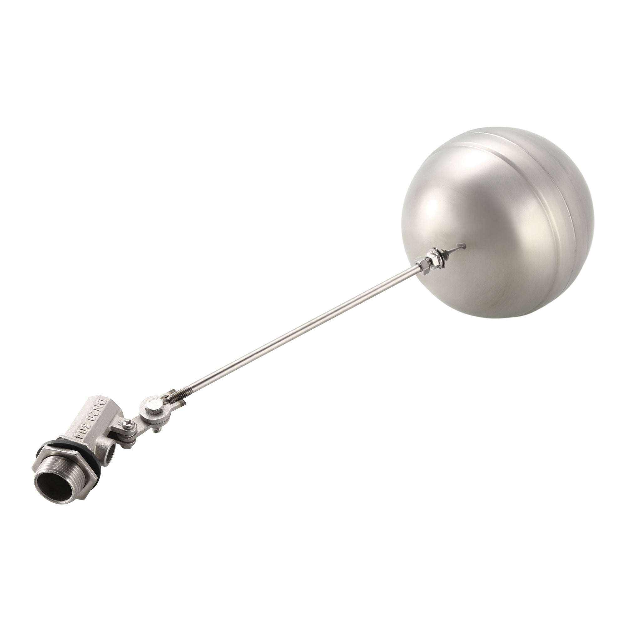 Nologo Enrilior G3/4 DN20 Male Thread Water Sensor Float Adjustable Stainless Steel Floating Ball 