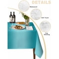 thumbnail image 2 of Teal Ombre Table Cloth, Modern Abstract Art Farmhouse Gradient Waterproof Tablecloth for Rectangle Tables, Reusable Washable Fabric Table Cover for Restaurant Kitchen Dining Tables 54"x108", 2 of 6