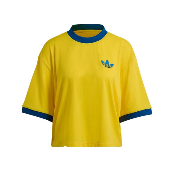 Playera Adidas Adicolor Heritage Now Oversized Mujer IB2060 amarillo S