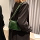 thumbnail image 5 of Bolso bandolera acolchado tejido para mujer, bolso de hombro de piel sintética, bolso de mano de moda para mujer, bolso de mano verde, 5 of 6