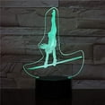 thumbnail image 2 of YSITIANNA 3D Artistic Gymnastics Night Light Remote Control Power Touch Table Desk Optical Illusion Lamps 16 Color Changing Lights Home Decoration Xmas Birthday Gift STNL#4596, 2 of 8
