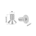 thumbnail image 2 of Unique Bargains M8x16mm Flat Head Machine Screws Inner Hex Screw 304 Stainless Steel Fasteners Bolts 10 Pcs, 2 of 3