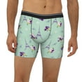 thumbnail image 2 of Men'S Boxer Briefs, Dragonfly Tower Flower Soft And Breathable Mens Underwear Boxer Briefs With Widen Waist, 2 of 2