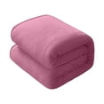 thumbnail image 1 of Gifts YYV Super Soft Warm Solid Warm Fleece Blanket Throw Rug Sofa Bedding 70x100cm Pink, 1 of 4