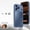 Blue, variant on Metal Shockproof Bumper Frame for iPhone 16, Magnetic PC Protective Frame with Speaker Dust Cover, Snap Buckle Switch and Fine Hole Camera Protective Ring, Silver