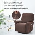 thumbnail image 2 of fastboy Stretch Recliner Chair Slipcover Elastic Full Coverage Solid Color Sofa Cover Replacement for LAZBOY, Chocolate, 2 of 9