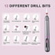 thumbnail image 3 of Electric Nail File, Cordless Nail Drill Kit with 12 Drill Bits and 6 Sanding Bands, 3 Speeds Nail File Electric Machine, 3 of 5