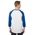 thumbnail image 3 of Jerzees Unisex Premium Blend Ring-Spun 3/4 Sleeve Raglan T-Shirt, 3 of 3