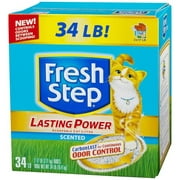 Angle View: Fresh Step Lasting Power Scented Scoopable Cat Litter, 34 Lbs