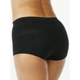 thumbnail image 3 of Joyspun Women's Sheer Stripe Seamless Boyshort Panties, 3-Pack, Sizes S to 3XL, 3 of 4