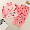 thumbnail image 2 of TOWED22 Toddler Baby Boy Set Clothes Long Sleeve Cute Print Tee Sweatpants Elastic Waist Casual Winter Outfits 2Pcs(Pink,6-12 M), 2 of 6