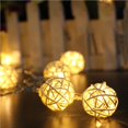 thumbnail image 4 of Luz De Ratán Alimentada Por Batería Sepak Takraw String Light Luz Blanca Cálida Luz Decorativa 10 Uds Luz Reutilizable Para Fiesta En Casa Dormitorio Advancent HA021905-00, 4 of 7
