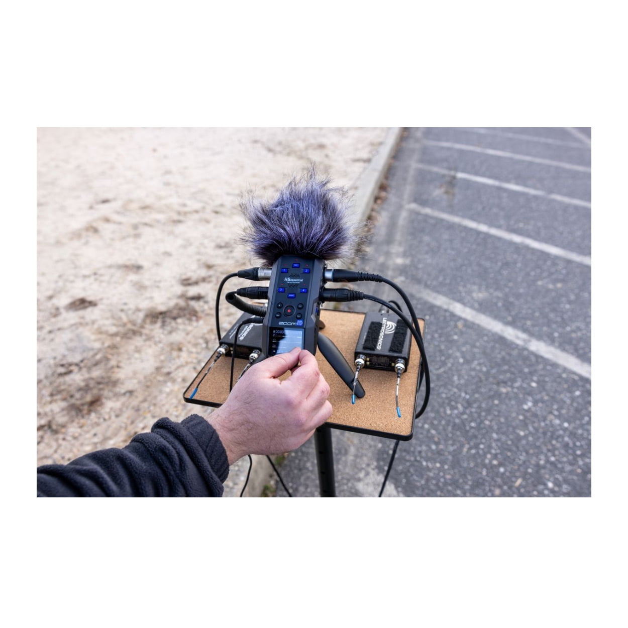 Zoom H6essential 6-Track Stereo Handy Recorder Bundle with Hairy Windscreen (2 Items)