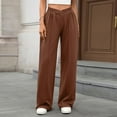thumbnail image 5 of EDFBUYKRS Female Women Pants Casual Cargo Pants Women Petite Low Waist Women's Casual Pants Elastic Waist Straight Leg Trousers Comfortable Solid Color Loose Fit Daily Wear Xxl, 5 of 8