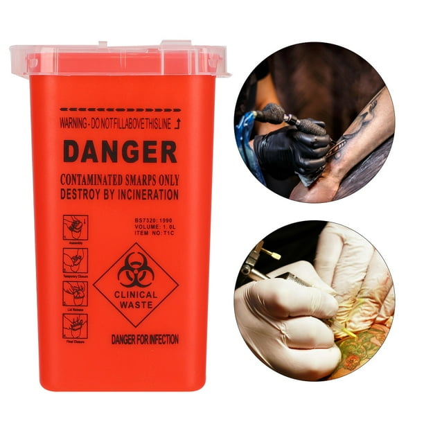 Senjay Plastic Disposable Cutter Needle Container Collector Waste Box