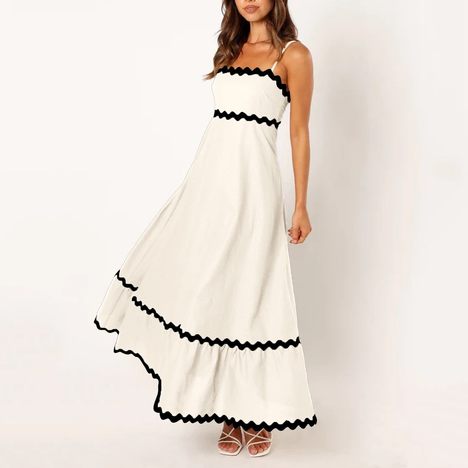 Summer Dresses For Women 2024 Casual Fashion Sleeveless Dress Summer Loose Sexy A Line Dress Beach Vacation Long Maxi Dresses