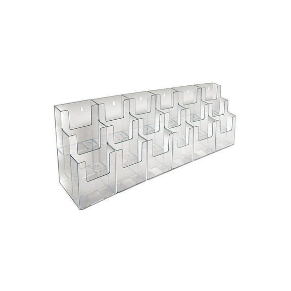 Three-Tiered Tri-Fold Brochure Counter Display (18 Pockets)