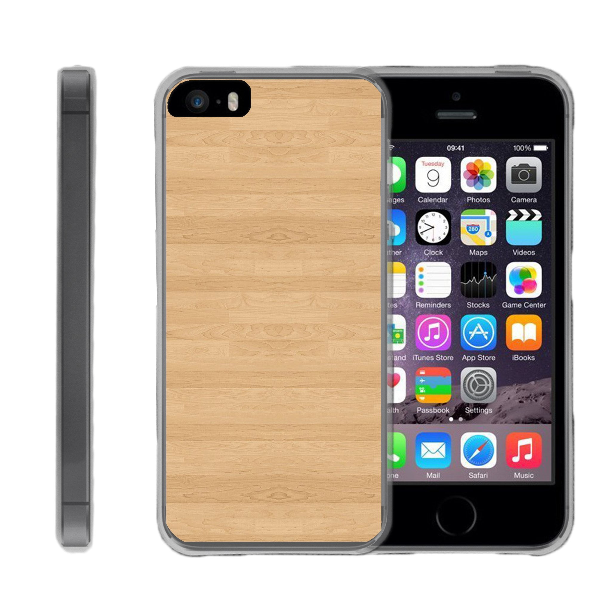Turtlearmor For Apple Iphone Se Iphone 5 Iphone 5s Flexible Case Slim Fitted Tpu Case Maple Wood Walmart Com