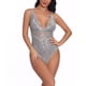 thumbnail image 2 of Mono sexy Mono de cosplay suave Mono de tela con pantalla de encaje para mujeres adultas, Gris, S Noticed XX000036-10, 2 of 7