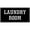 Black, variant on BTFSigns 6 x 12 inch Laundry Room in Rust-Free Aluminum, Metal Signs for Door, Black and White, Rounded Corners, Durable, Long Lasting