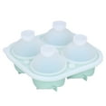 thumbnail image 4 of Ice , Rugged And Durable Ice  Tray 4-Grid Rose Shape Silicone  For Home For Bar Light Green, 4 of 8