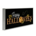 thumbnail image 4 of Stupell Industries Happy Halloween on Black Holiday Painting Gray Framed Art Print Wall Art, 30 x 13, 4 of 10