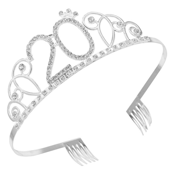 Hemoton Birthday Cosplay Prom Tiara Party Rhinestone Crown Elegant Banquet