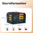 thumbnail image 5 of Lsque Rainbow Sausages On Dark Slate Print 4 Slice Toaster Cover , Kitchen Appliance Dustproof Protector , Toaster Protector Dustproof Kitchen Appliance Cover, 5 of 7