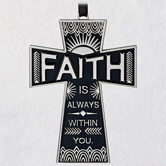 Hallmark Keepsake Christmas Ornament 2020 Faith Always Cross Metal