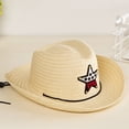 thumbnail image 2 of Childrens Hat Straw 6 Colours Child Western Cow 2 To 6Y Sun Hat Beige, 2 of 5