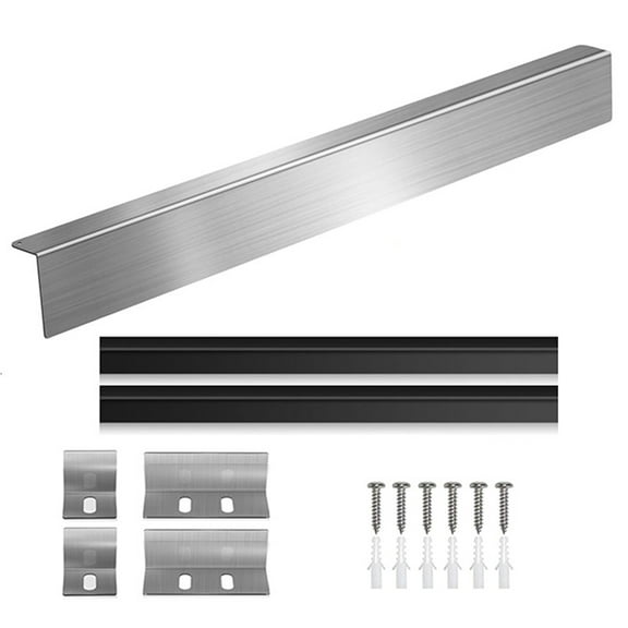 30inch Slide-in Range Rear Filler Kit,StoveGap Filler Strip, Stainless Steel Backsplash for Stove, Stove Trim Kit Silver
