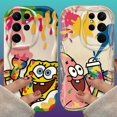 thumbnail image 2 of Phone Case For Samsung Galaxy S24 Ultra S23 S22 Plus S21 S20 FE A25 A55 A35 Graffiti SpongeBobs Patrick Star Wave Silicone Cover, 2 of 5