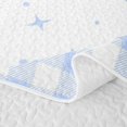 thumbnail image 5 of Manfei Blue Cartoon Bow Twin Quilt Set for Girls, Cute Ribbon Bow Twin Coverlet Set, 5 of 7