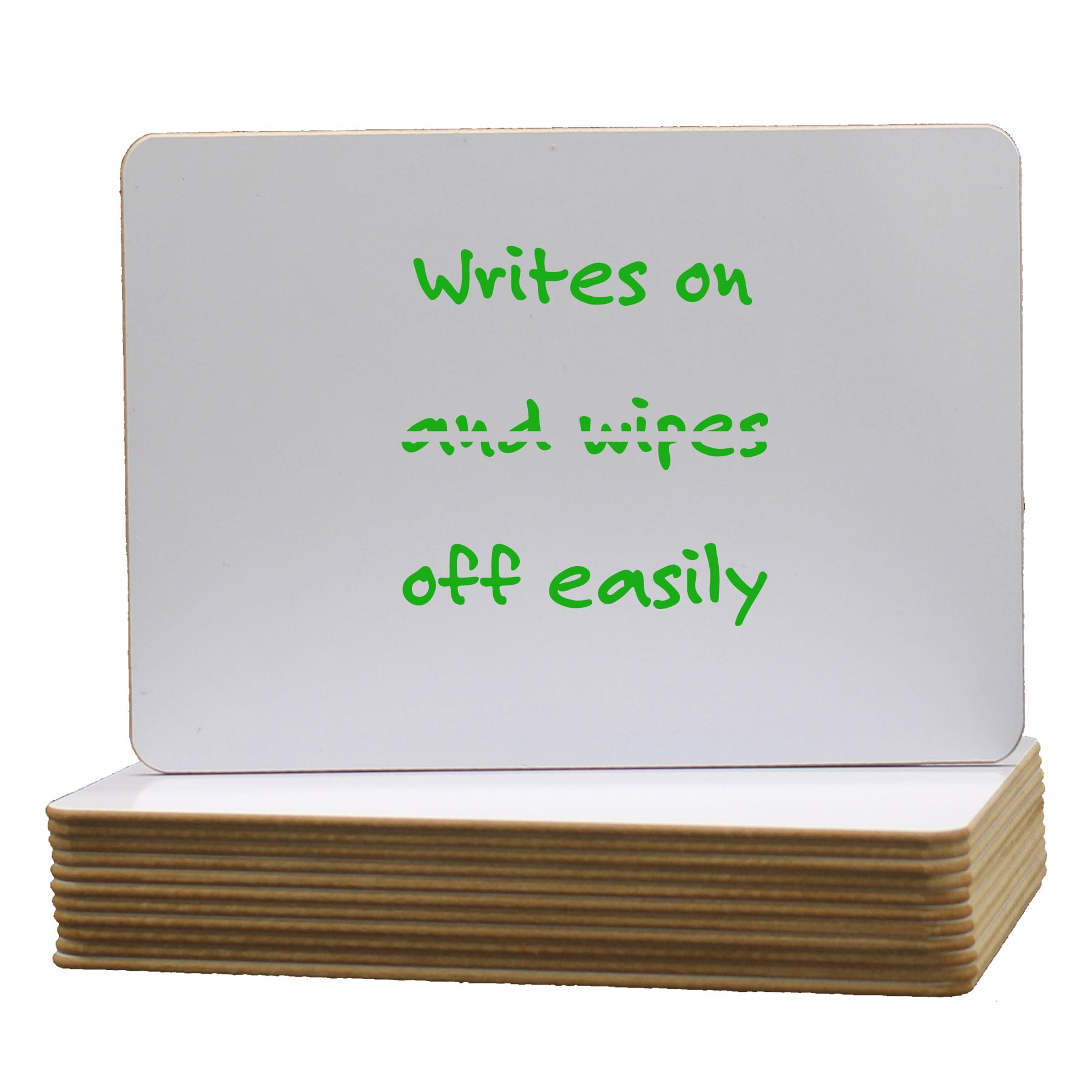 Flipside Products Double-Sided White Dry Erase Board, 5" x 7", Pack of 12