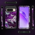 thumbnail image 2 of Casefiv Google Pixel 8 Pro Shockproof Butterfly Hard Plastic Bumper Protective Case, 2 of 8