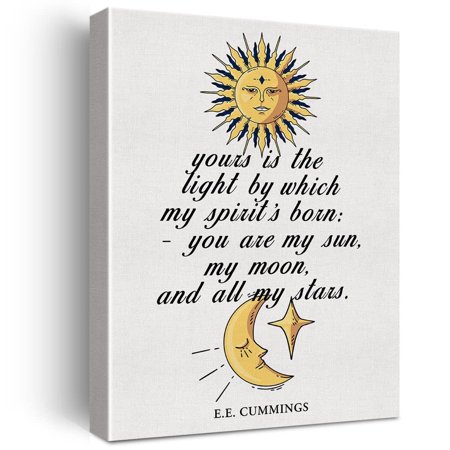 Motivational Wall Art poster Yours is the Light By Which My Spirit s Born Canvas poster Inspirational Painting for Home Wall Décor