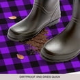 thumbnail image 4 of Black Purple Plaid Door Mat&nbsp;Indoor Outdoor Entrance, Non Slip Rug for Kitchen Bathroom Entryway Rug, Farmhouse Simple Buffalo Checked Washable Doormat Floor Mat for Office Home Decor 24x36 Inch, 4 of 8