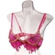 thumbnail image 3 of Sujetador con lentejuelas para mujer, estilo halter, para danza del vientre, estilo bohemio, para festivales y actuaciones, con borlas 36, 3 of 9