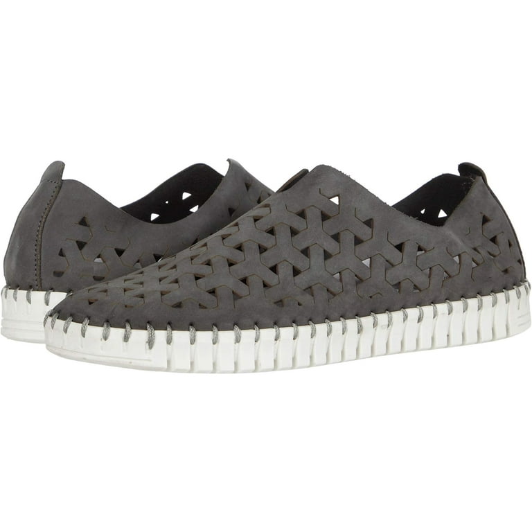 (取寄) エリックマイケル レディース イネス Eric Michael women Inez Grey Eric Michael Women's Inez Leather Slip-On Flat Comfort Shoes, Grey