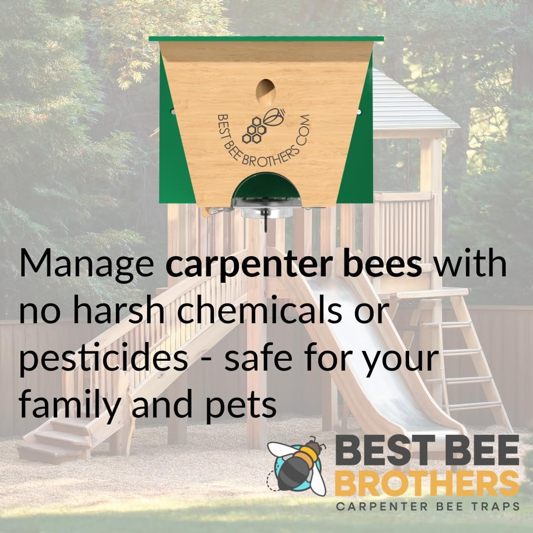 2-pack Best Bee Brothers Turbo Trap 2.0 - Professional Grade Carpenter Bee Trap, Bee Vault - 2 Pack — Residential Use, Standard Application