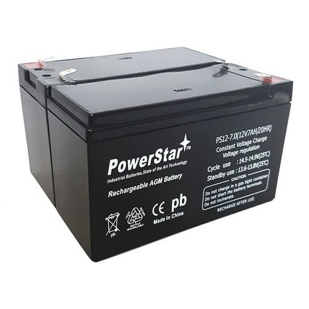 2 Pack - 12v 7ah Replacement Battery For Apc Back-ups Xs 1200 