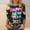 Red, variant on RKSTN women blouses Womens Fashion 2025 Printed Round Neck 3/4 Sleeve T-shirt Pullover Top Blouse early fall fashion