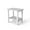 White, variant on Decksplore Adirondack Outdoor Side Table,1 Piece, 2-Tier Sturdy Patio End Table Weather Resistant, 16.5" Solid Side Table for Patio, Pool, Porch(White)