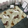 Area Rugs, Minimalist Cool Horse Saddle_A Washable Large Rugs for