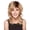 Multi-colored, variant on European and American women's long blonde curly hair wigs fluffy side-parted bangs men's long straight hair wigs