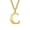 Gold C, variant on HIJONES Initial Letter Necklace for Men Women Stainless Steel A to Z Alphabet Monogram Pendant Necklace Gold Plated K