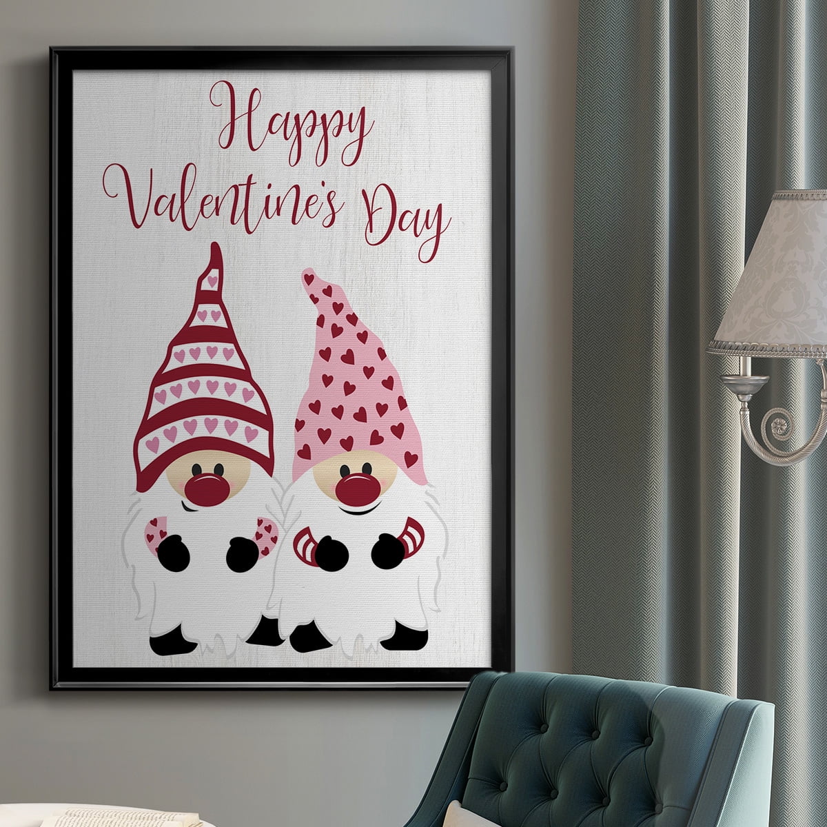 Valentines Gnomes Premium Classic Framed Print - Ready to Hang